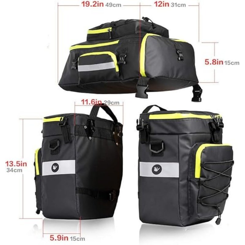 3-in-1 Bicycle Rear Rack Pannier Set (2) (1)