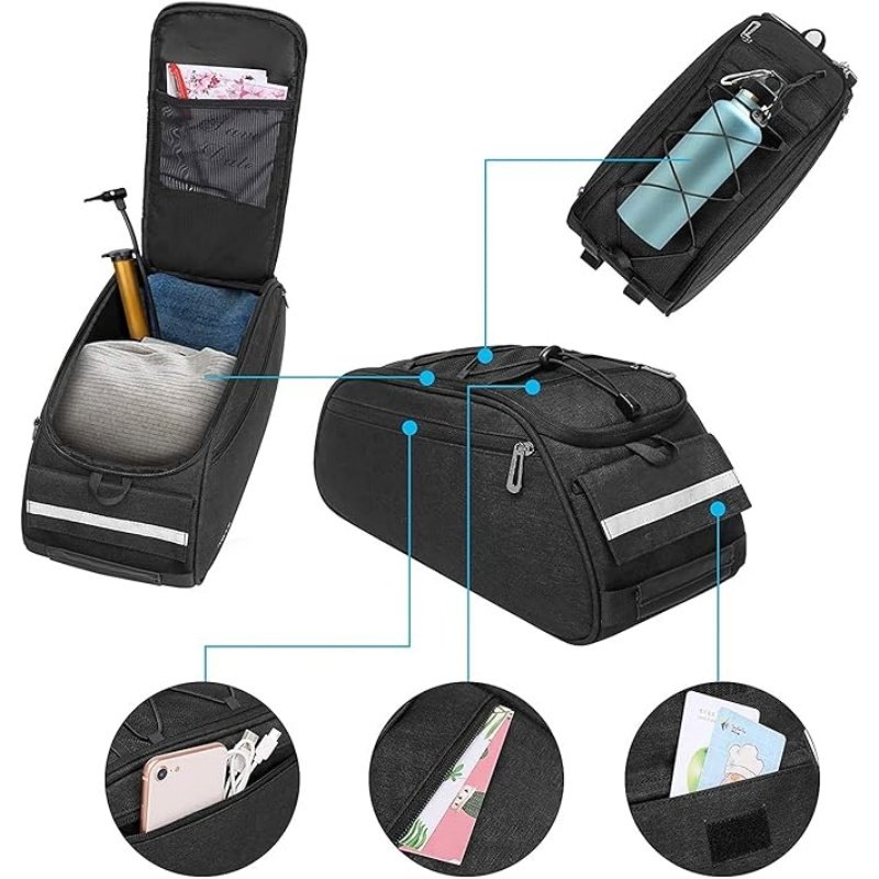 Convertible Bicycle Rear Seat Pack Bag (3)