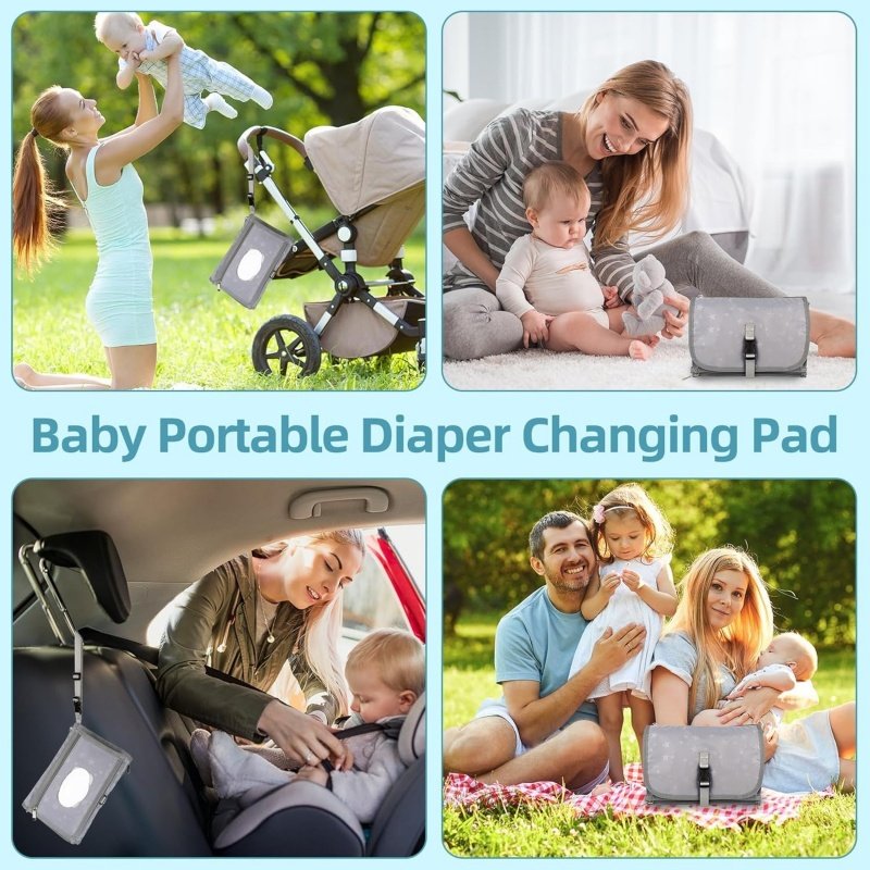 Compact Baby Changing Station with Pocket