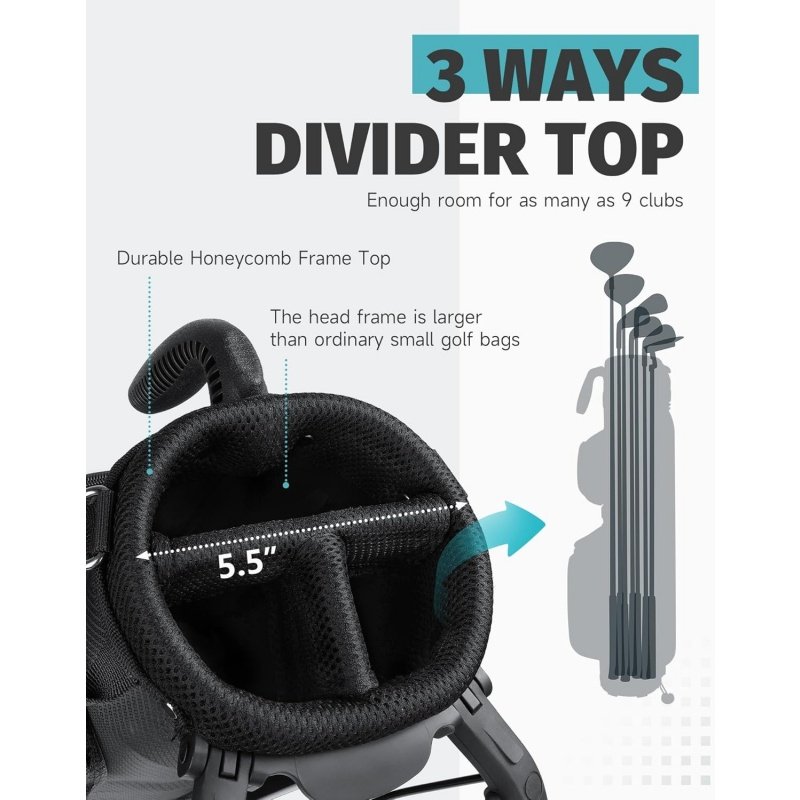Compact Lightweight Golf Stand Bag Wholesale (5)