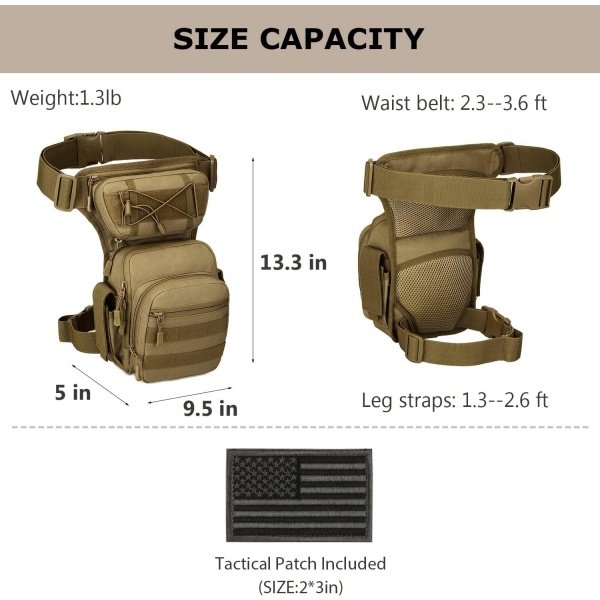 Custom Multi-Purpose Drop Leg Bag for Daily Carry