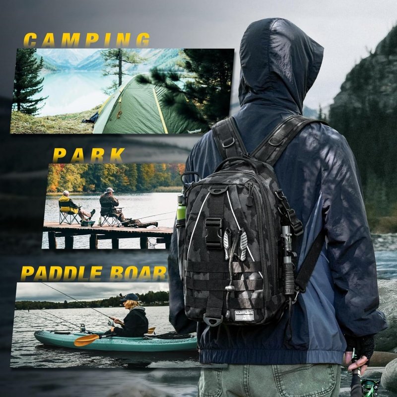 Custom Waterproof Fishing Sling Backpack OEM