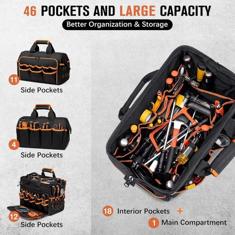 Custom Wear Resistant Large Tool Bag (1)
