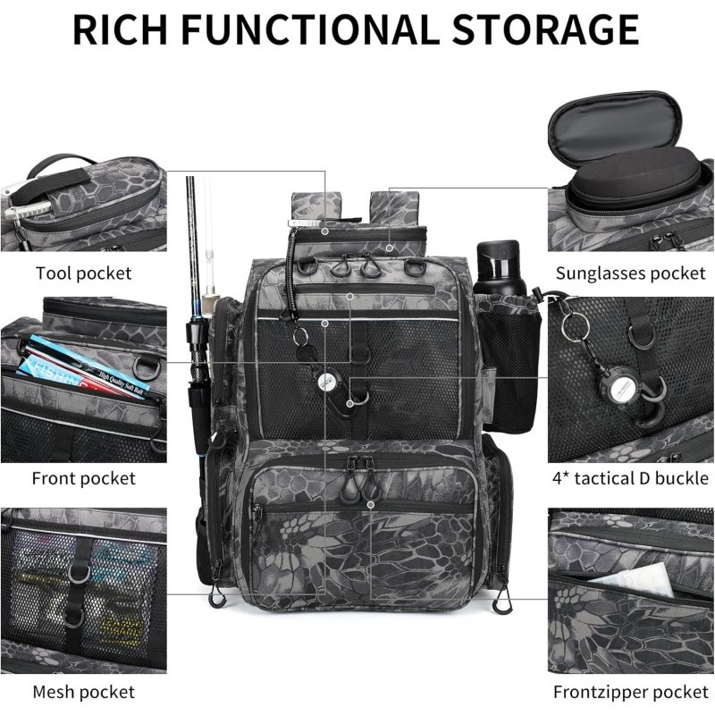 Factory Direct Offshore Fishing Tackle Backpack