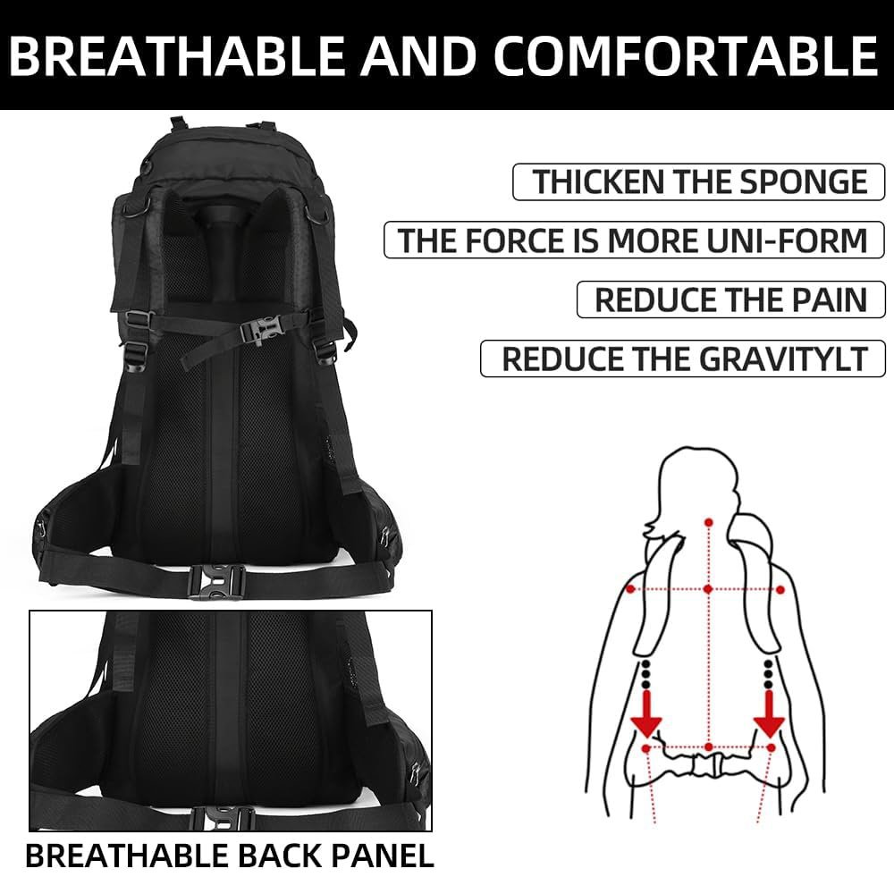 Heavy Duty 60L Hiking Backpack OEM