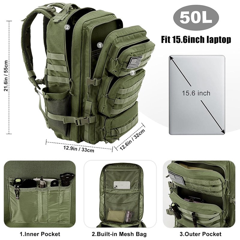 Hiking Tactical Backpack Custom OEM