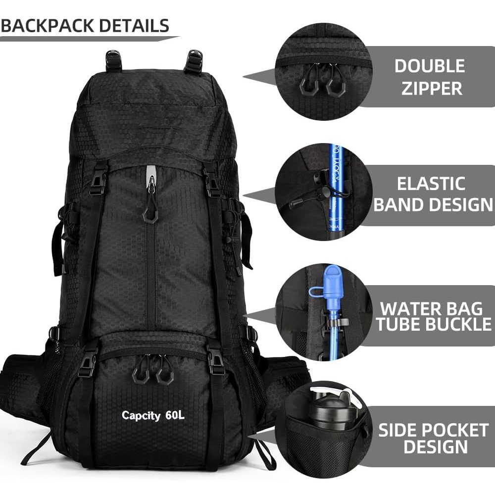 Large 60L Outdoor Hiking Backpack OEM