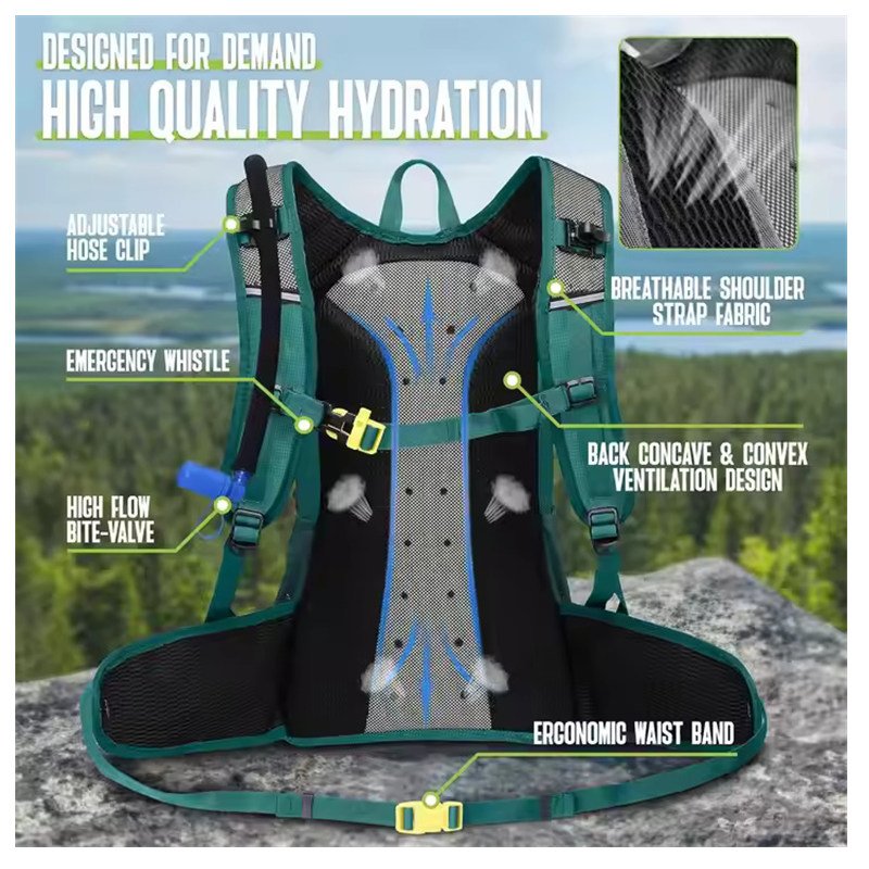 Lightweight Insulated Hydration Cycling Hiking Backpack (6)