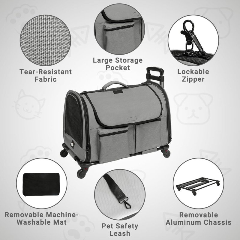 Multi-functional Dog Carrier with Big Pocket