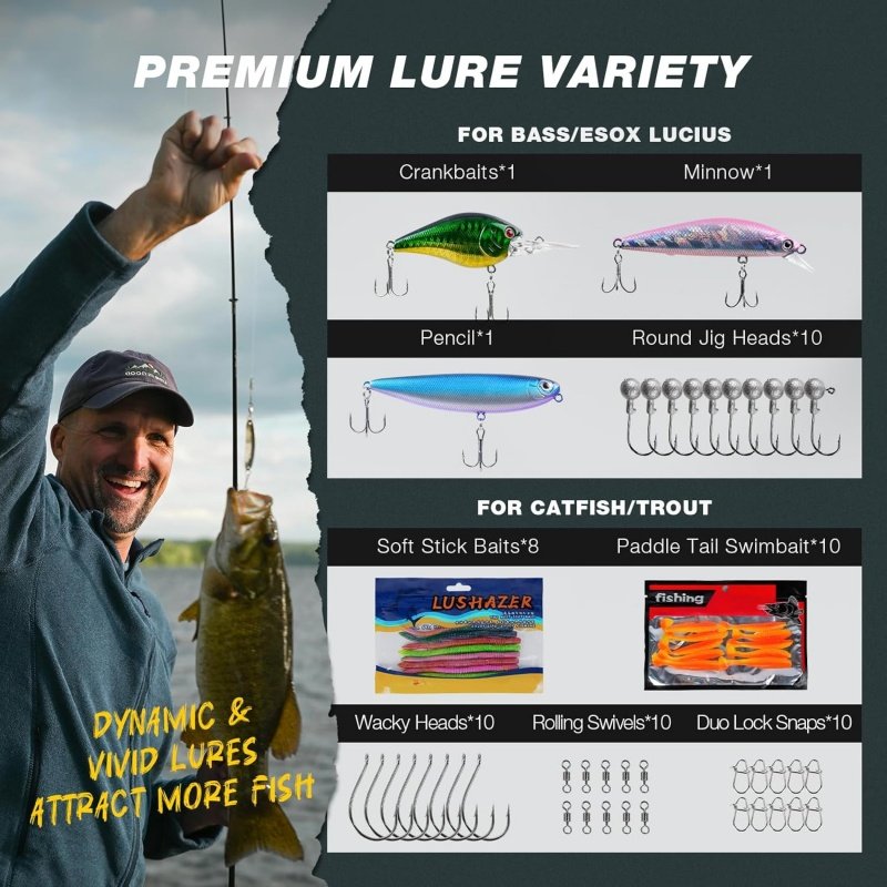 OEM Lightweight Fishing Tackle Sling Bag