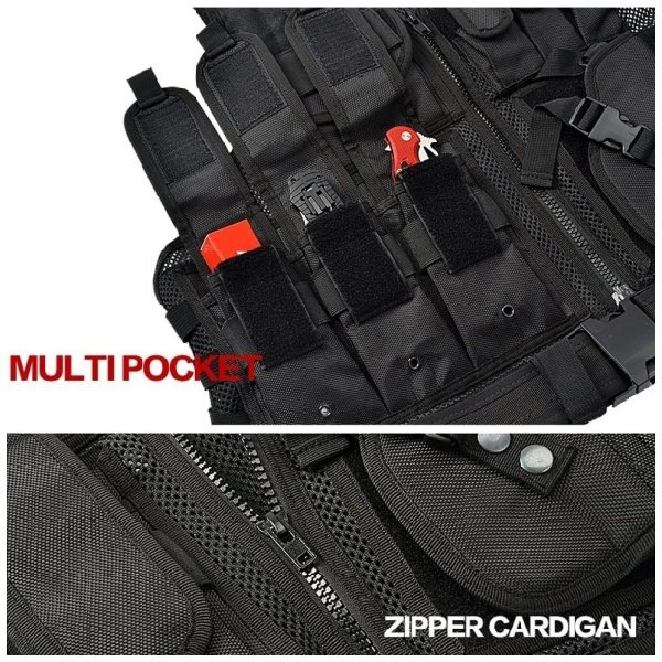 OEMODM Adjustable Tactical Vest for Airsoft & Outdoor Use