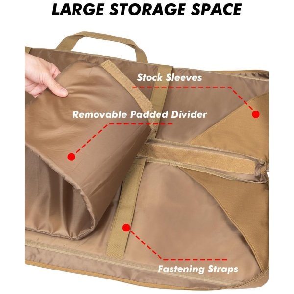 OEMODM Convertible Rifle Case with Removable Padded Dividers