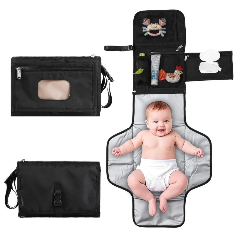 Portable Diaper Changing Station with Storage