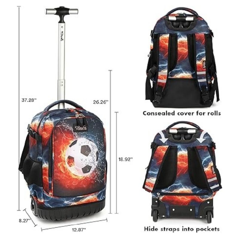 Sturdy Durable Trolley Backpack for Travel & School