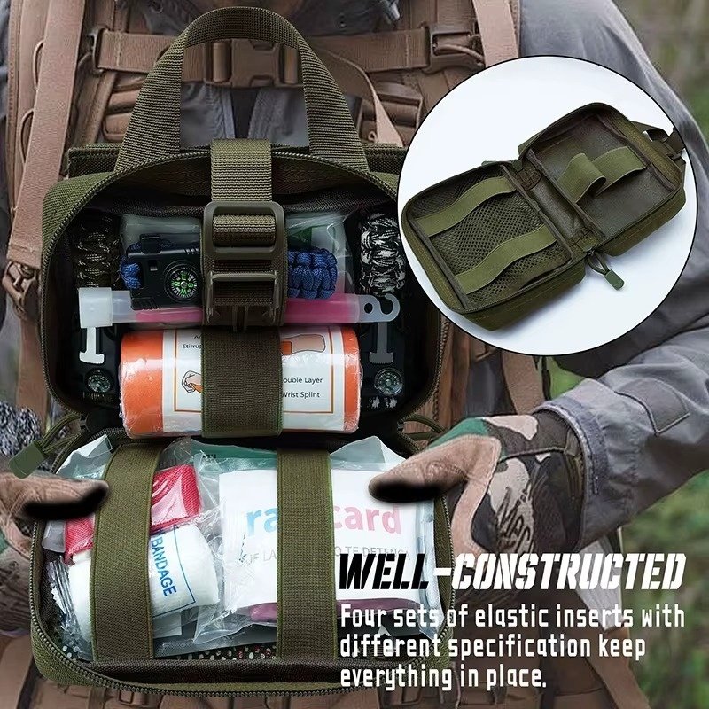 Tactical MOLLE Pouch with First Aid Patch (2)