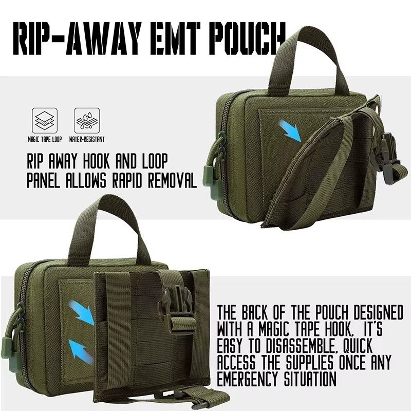 Tactical MOLLE Pouch with First Aid Patch (4)