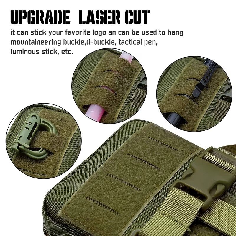 Tactical MOLLE Pouch with First Aid Patch (5)
