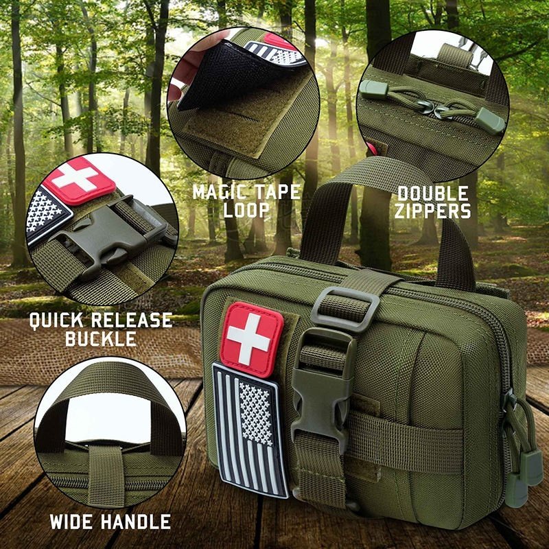 Tactical MOLLE Pouch with First Aid Patch (6)