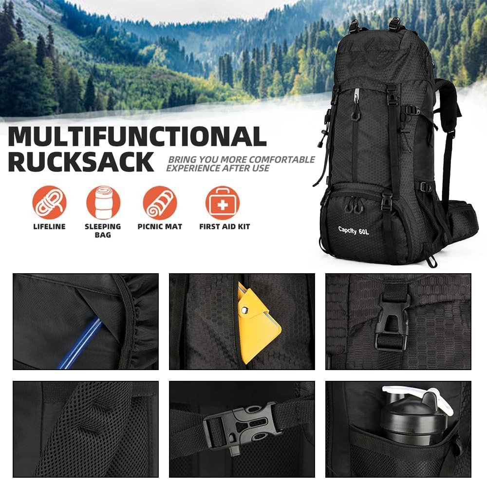 Waterproof 60L Outdoor Backpack Custom