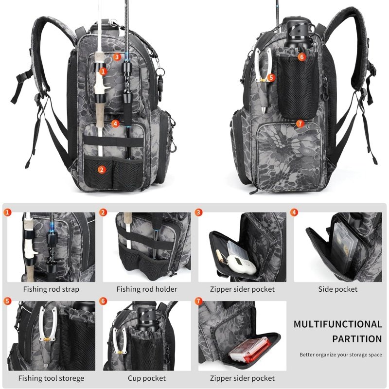 Wholesale Deep Sea Fishing Tackle Backpack