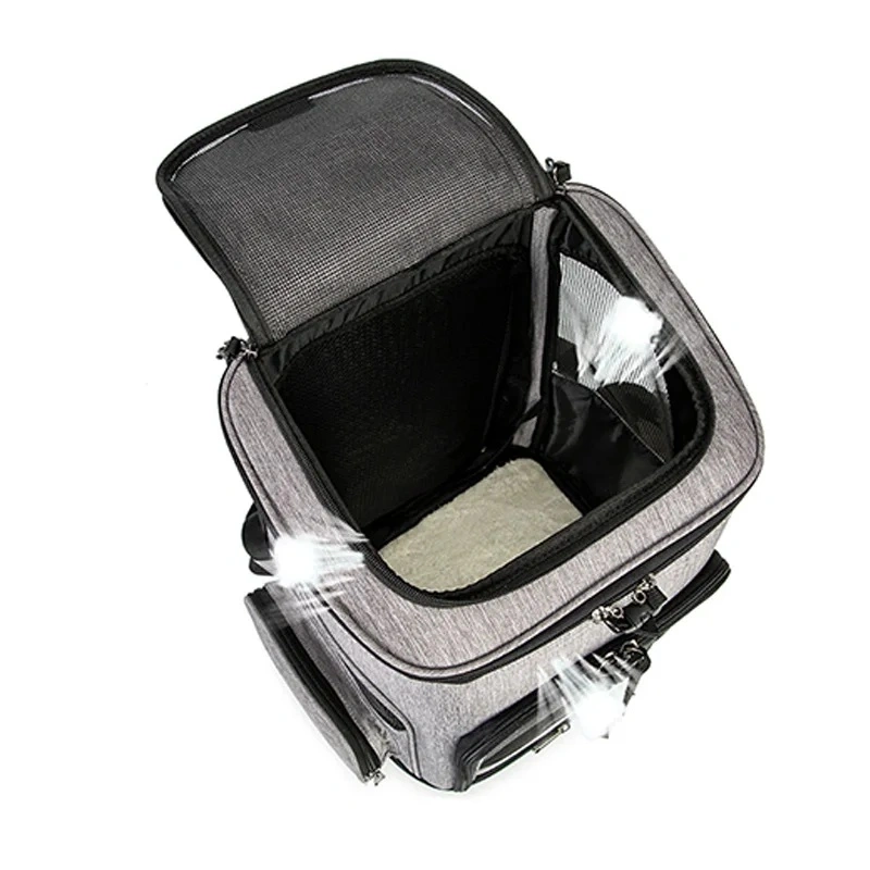 360° Ventilation Airline Approved Expandable Travel Pet Bag OEM