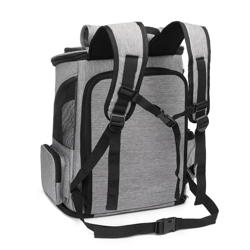 Anti-Escape High-quality zipper Expandable Pet Carrier for Travel OEM