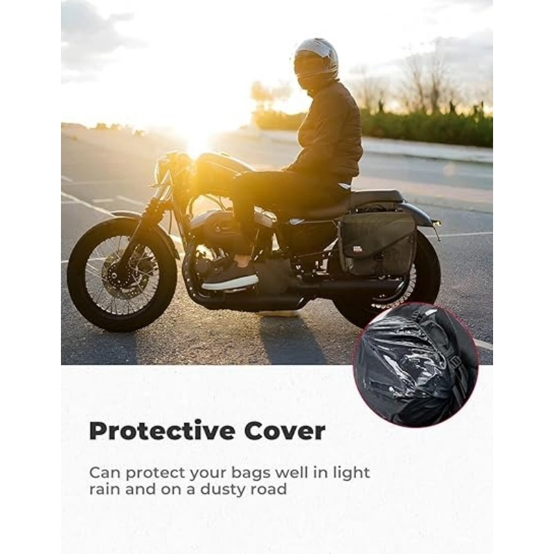 Easy Install Motorcycle Luggage Bags Universal Fit (1)