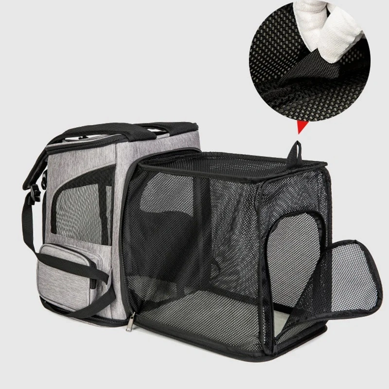 Expandable Pet Carrier Bag Airline Approved Soft Sided Travel OEM