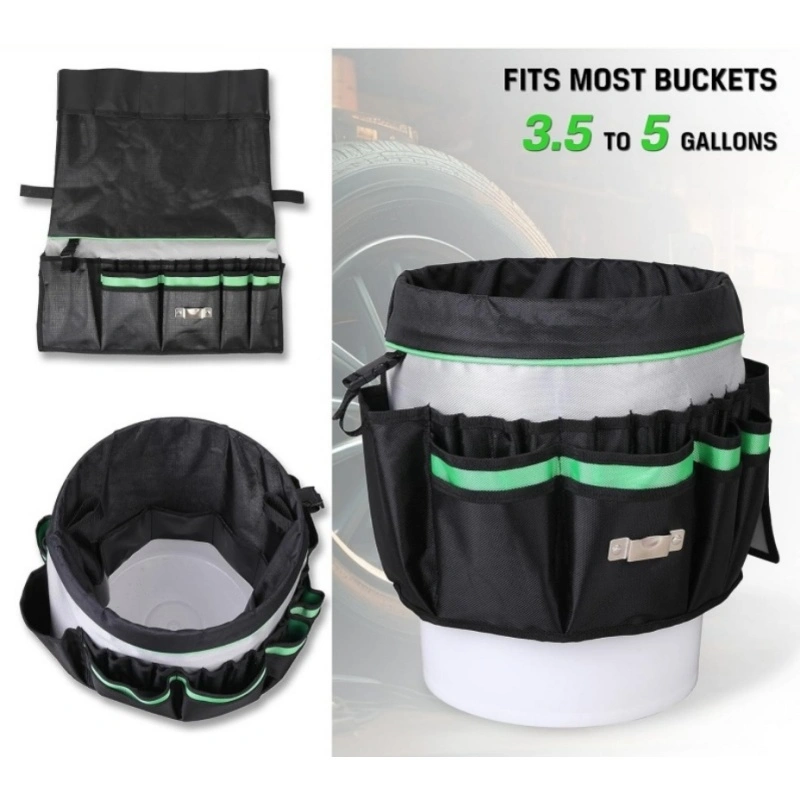 Foldable Bucket Tool Bag with Tape Loop (1)