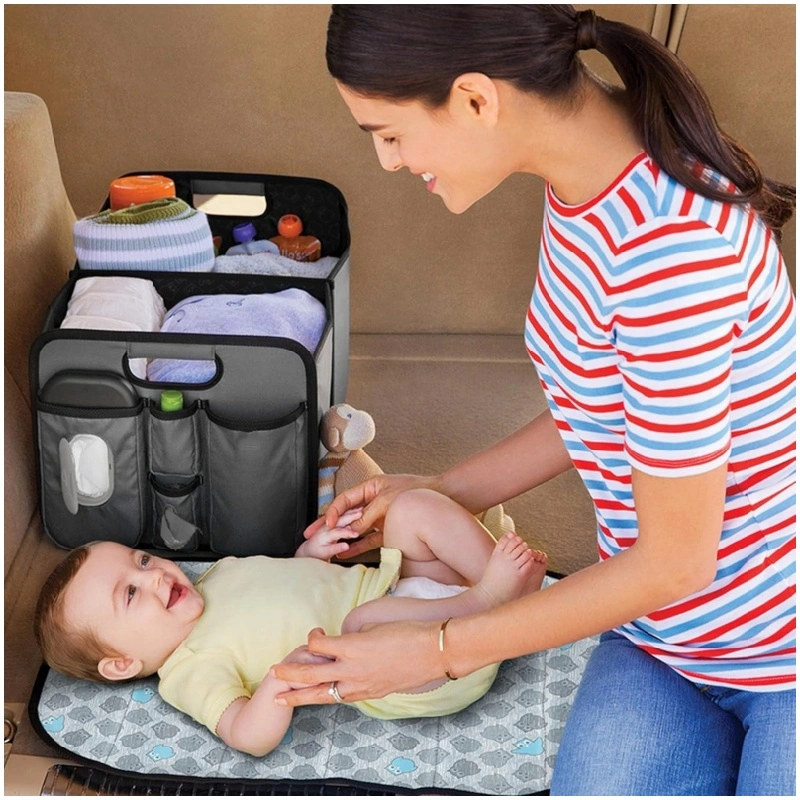 Foldable Car Organizer for Diaper Changes on Go (1)