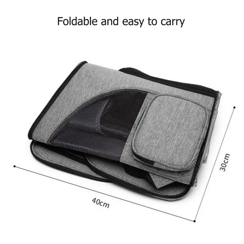 Foldable Dual-Compartment Airline Compliant Pet Travel Bag OEM