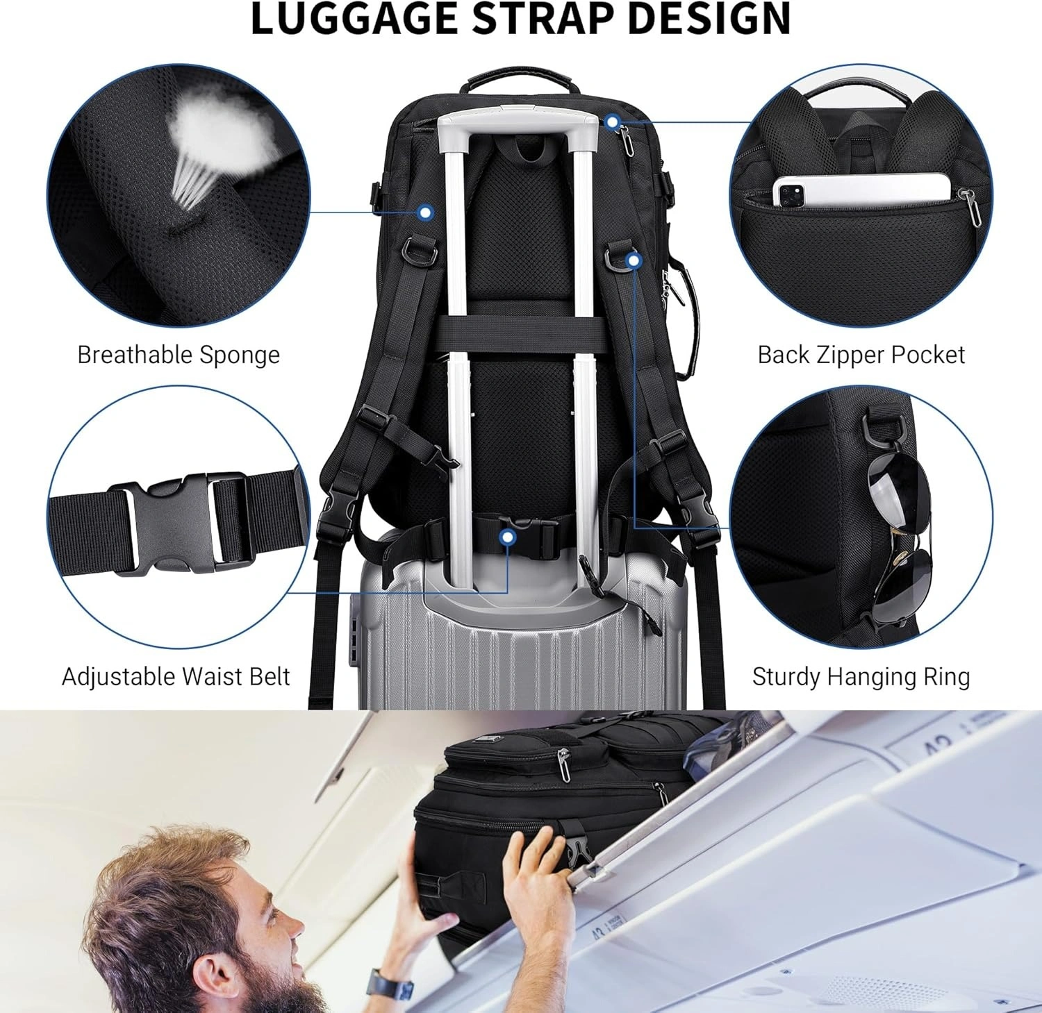 Large Travel Convertible Laptop Backpack