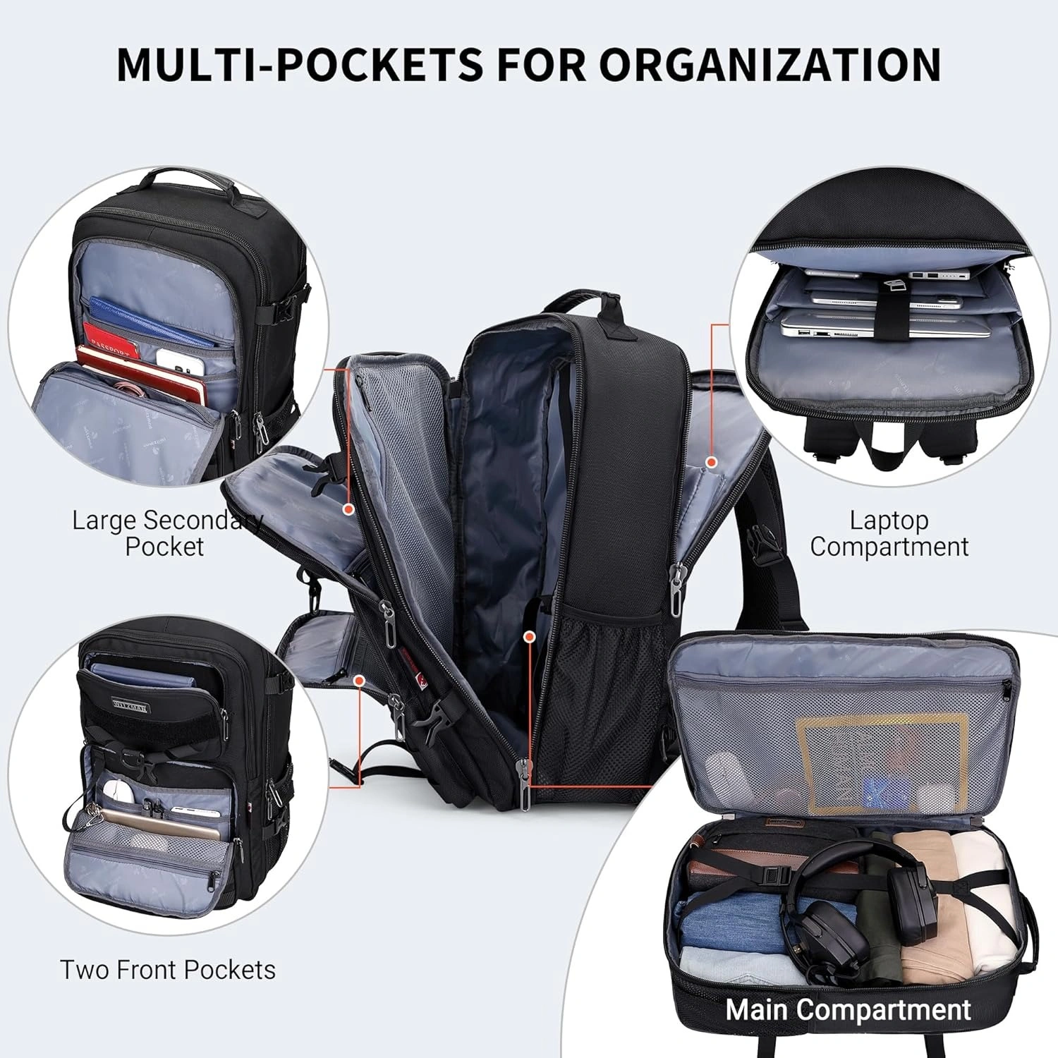 Men Travel Convertible Laptop Backpack