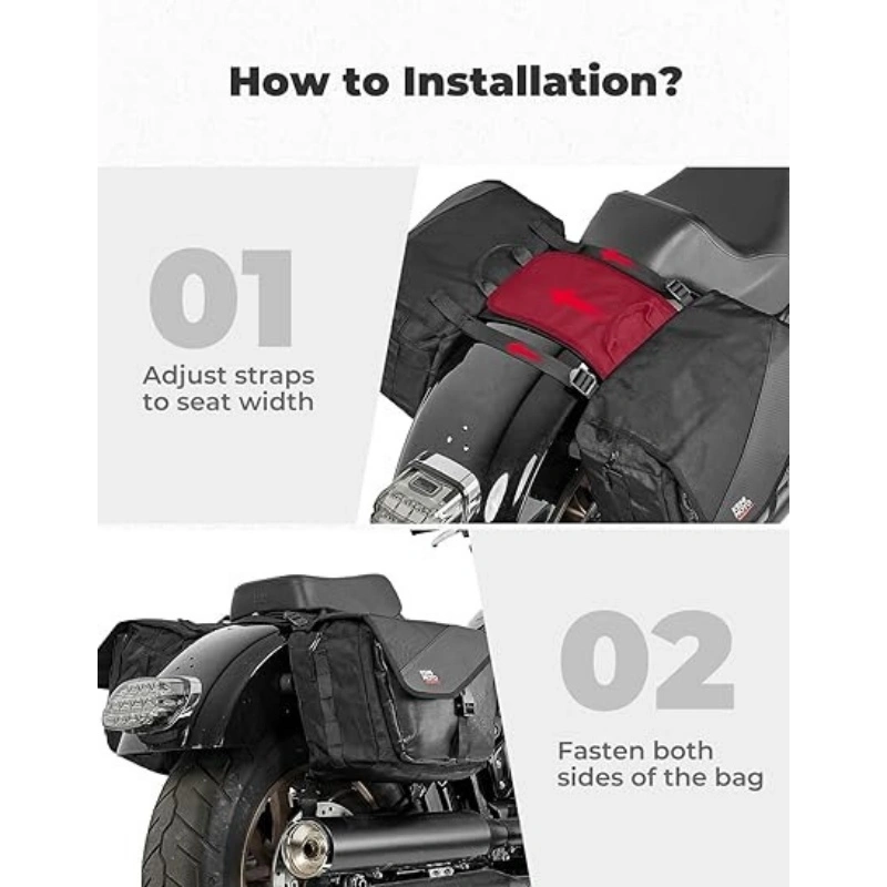 Motorcycle Saddlebags with Removable Structure Boards (1)