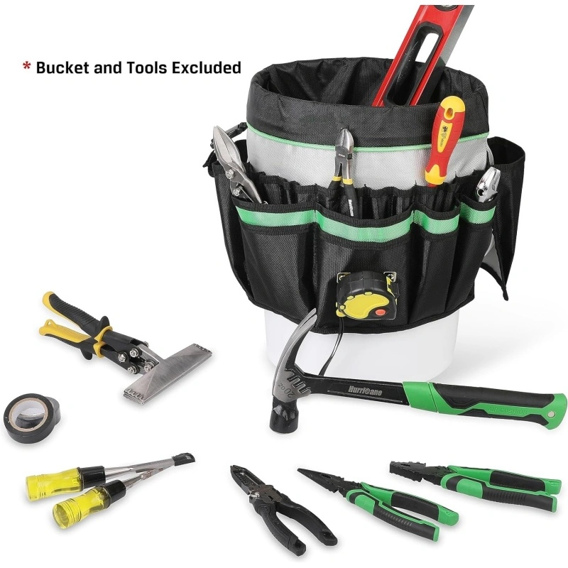 Multi Pocket Bucket Tool Holder for Work (1)