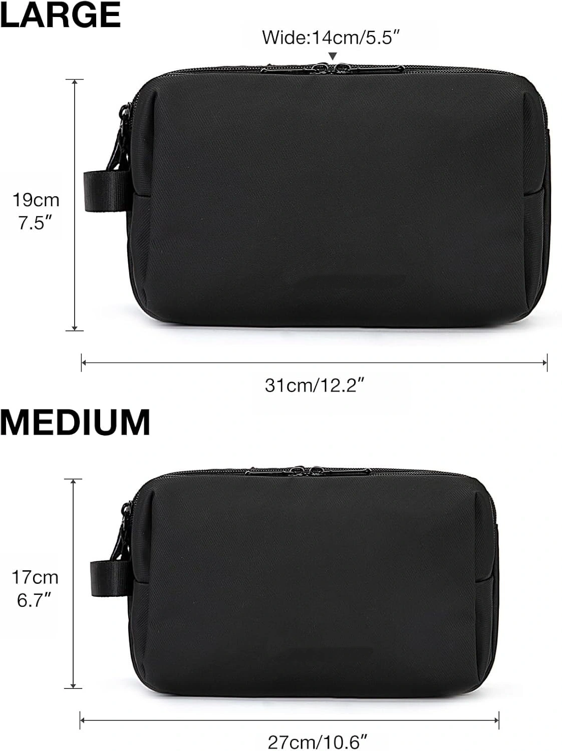 Portable Dopp Kit for Men Travel Toiletry Bag Organizer