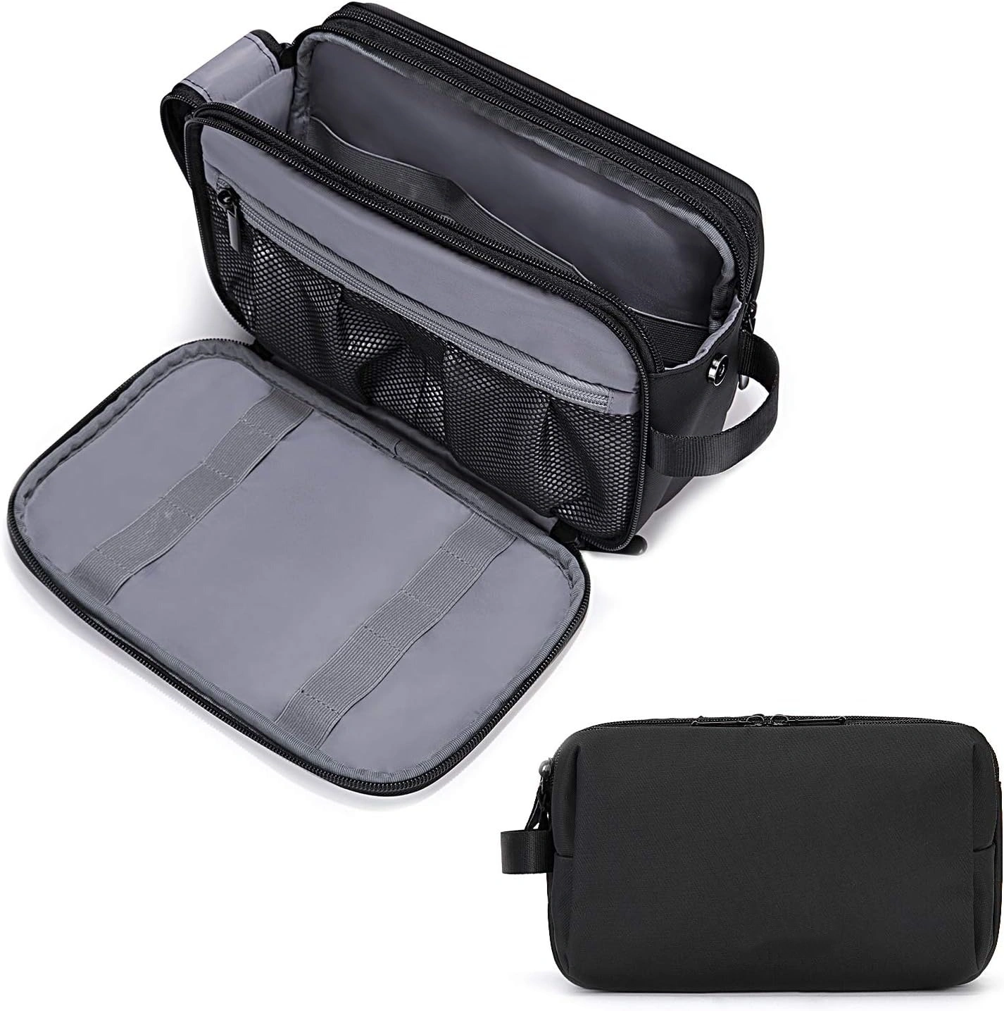 Shaving Bag for Men Water-Resistent Travel Toiletry Organizer