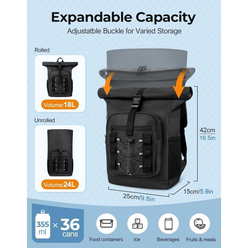 18-24L Expandable Capacity