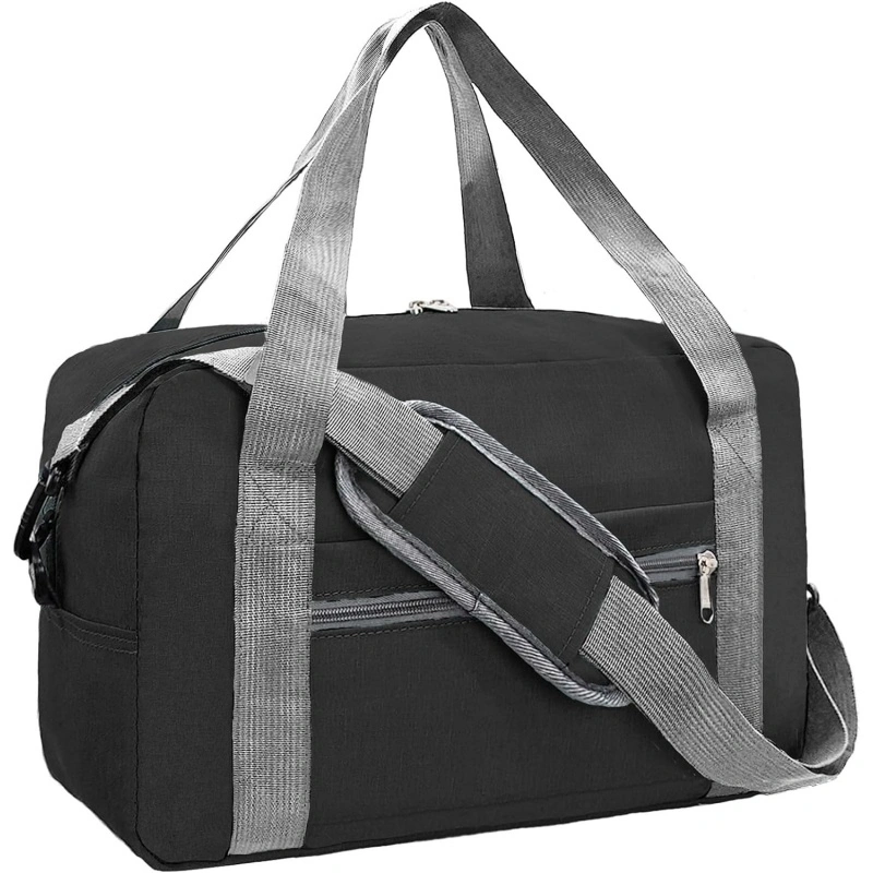 Black Handheld Duffle Bag