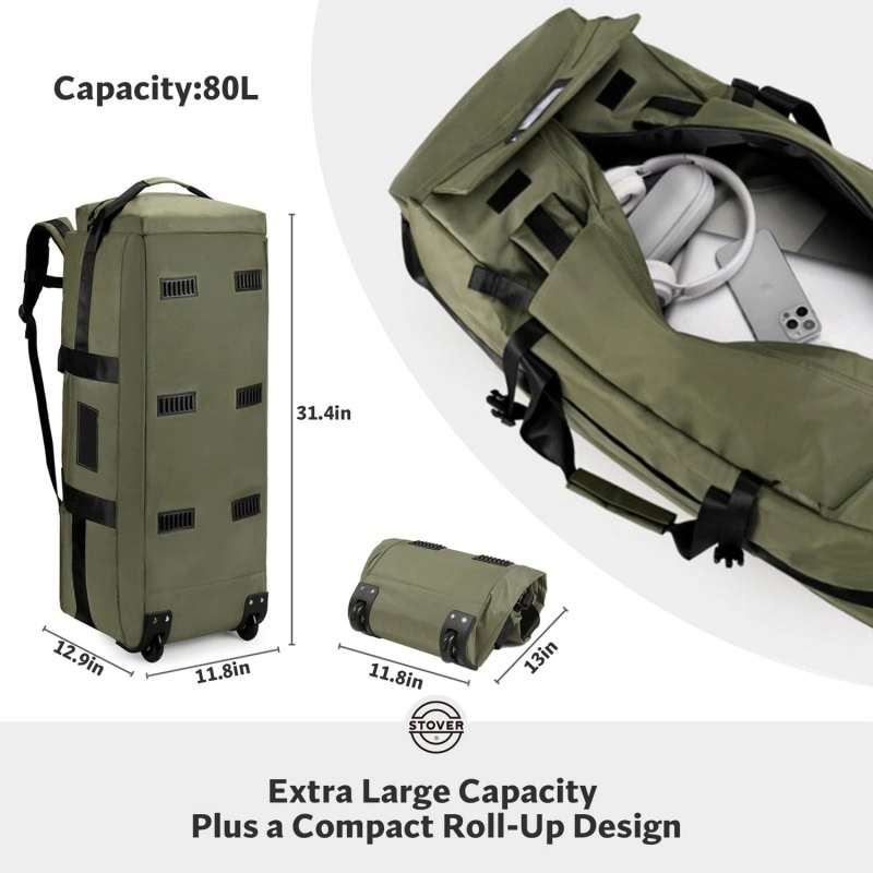 Capacity Specs & Folded Size Comparison Display