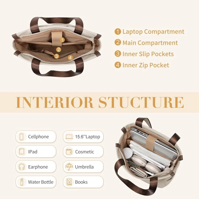 Custom 2-in-1 Backpack Tote with Laptop Sleeve and Pockets (1)