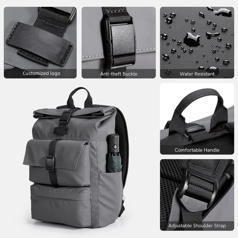 Customizable Water Resistant Business Backpack with Lock (1)