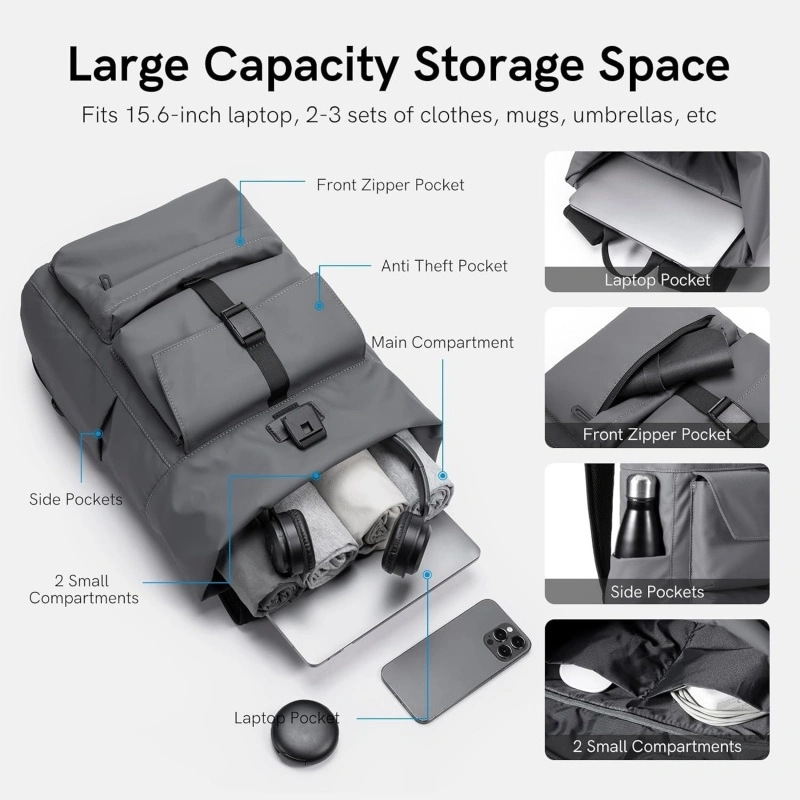 Customize Lightweight Travel Backpack with USB Port (1)