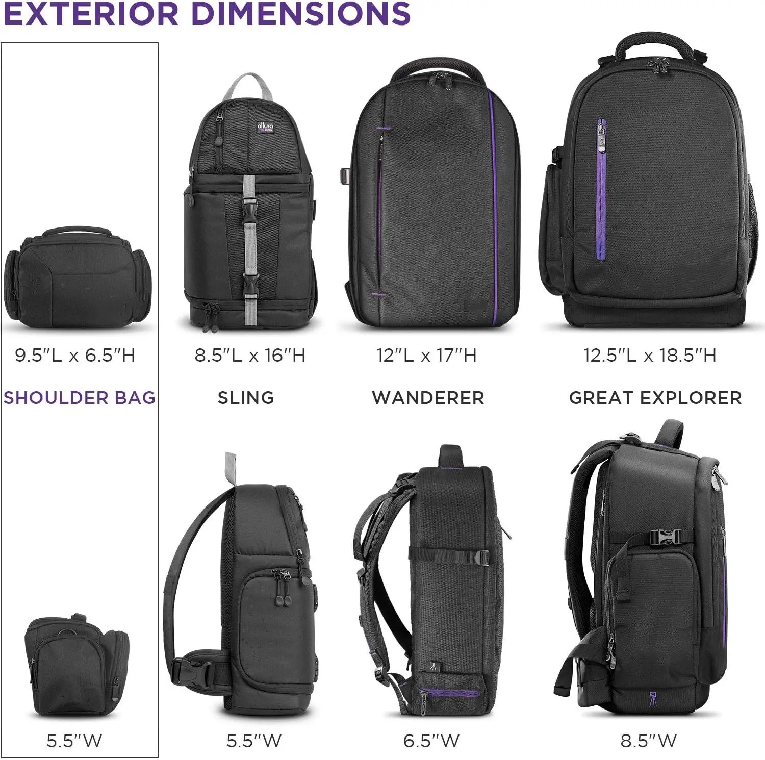 Lightweight mirrorless camera bag padded bulk