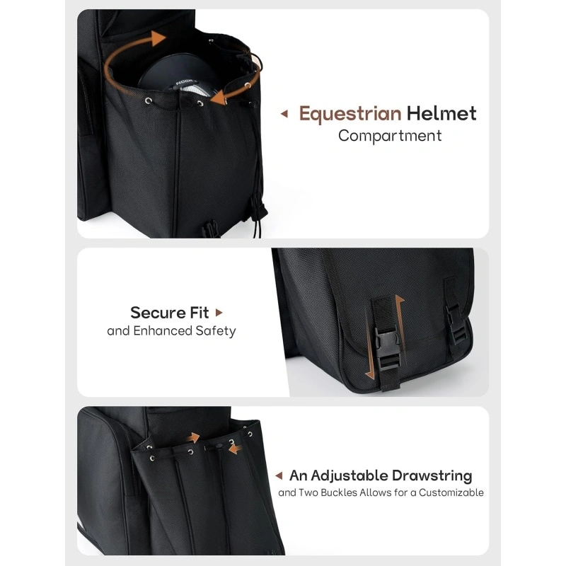 Multi-compartment Helmet Whip Storage Structure