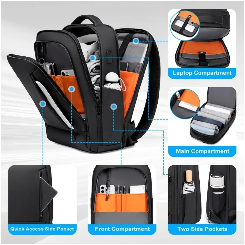 OEM Anti Theft Business Backpack with Charging Port (1)