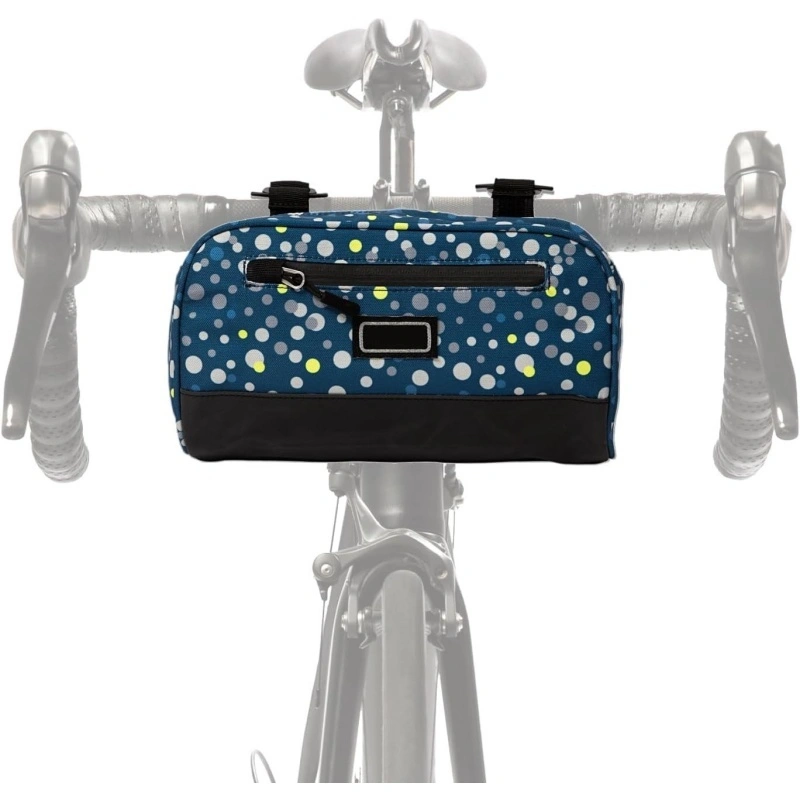 Polka Dot Pattern Bicycle Handlebar Bag Display