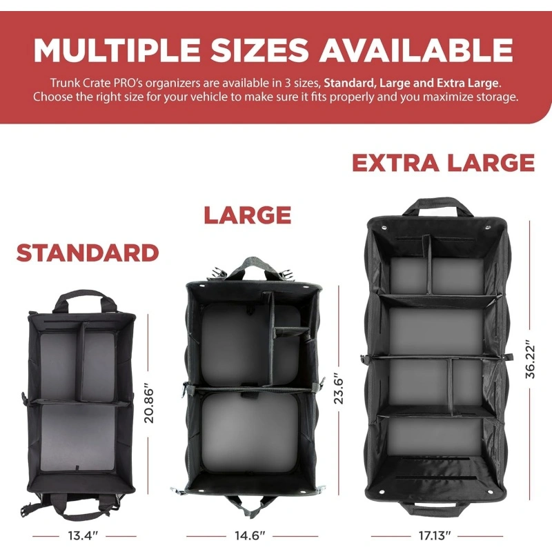Rigid Base Trunk Crate with Adjustable Compartments