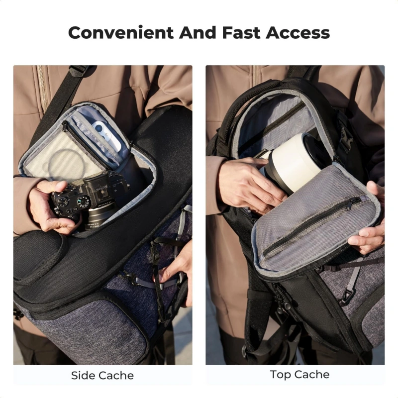 Travel Camera Backpack Built-In Laptop Pocket (1)