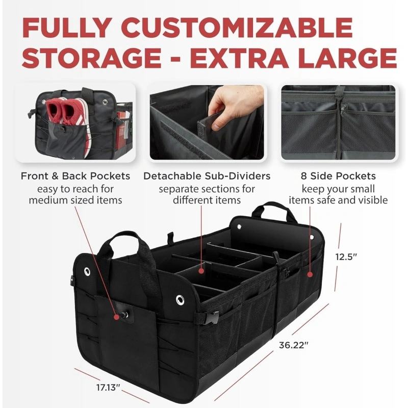 Water Resistant Foldable Organizer for SUV Trunk
